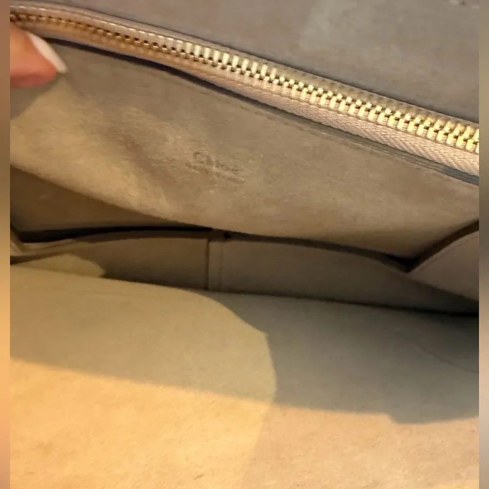 Chloe Leather and Suede Shoulder or Crossbody Handbag